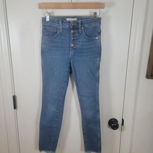 Madewell 10" High-Rise Skinny Jeans Size 25P